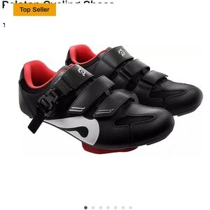 Peloton Black and Red Cycling Shoes
